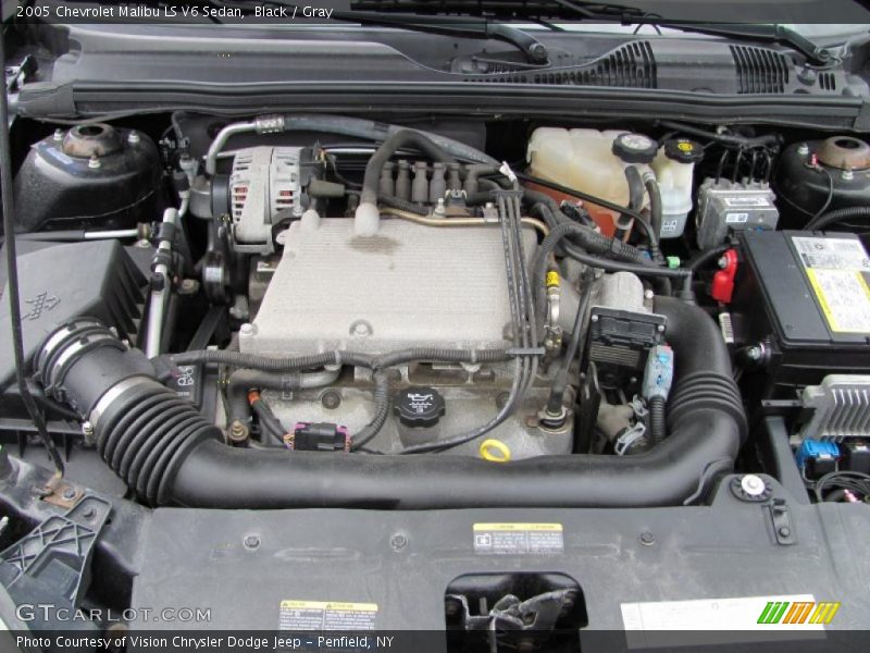 Black / Gray 2005 Chevrolet Malibu LS V6 Sedan