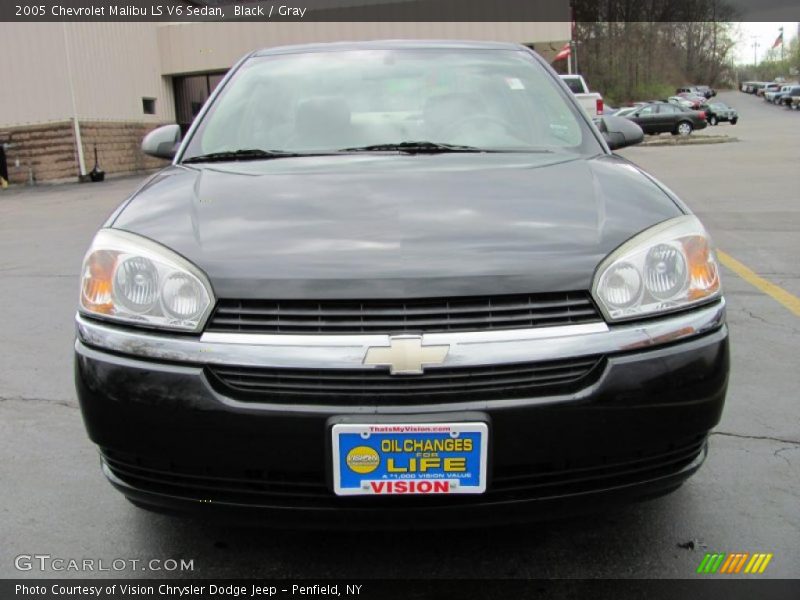 Black / Gray 2005 Chevrolet Malibu LS V6 Sedan