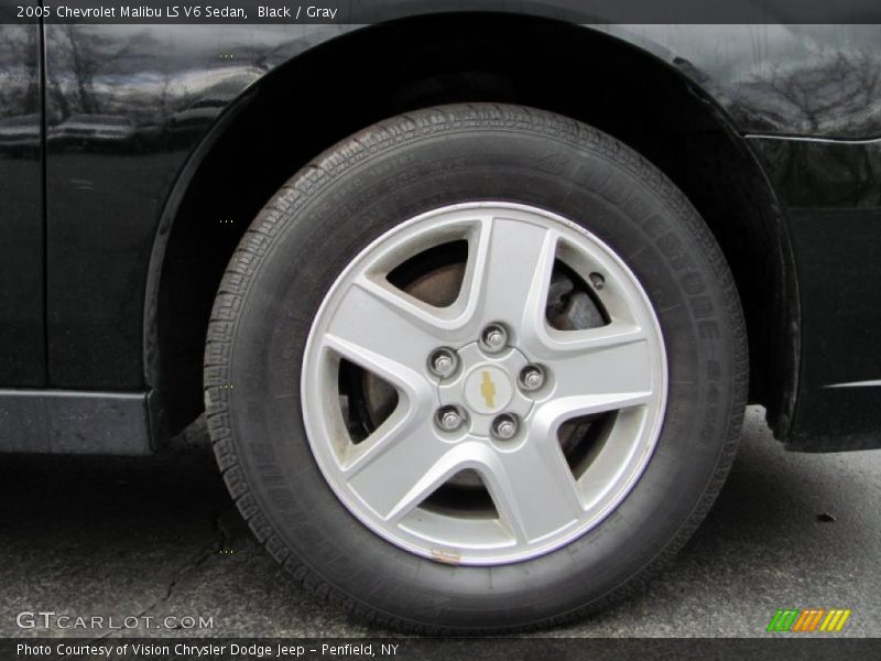 Black / Gray 2005 Chevrolet Malibu LS V6 Sedan