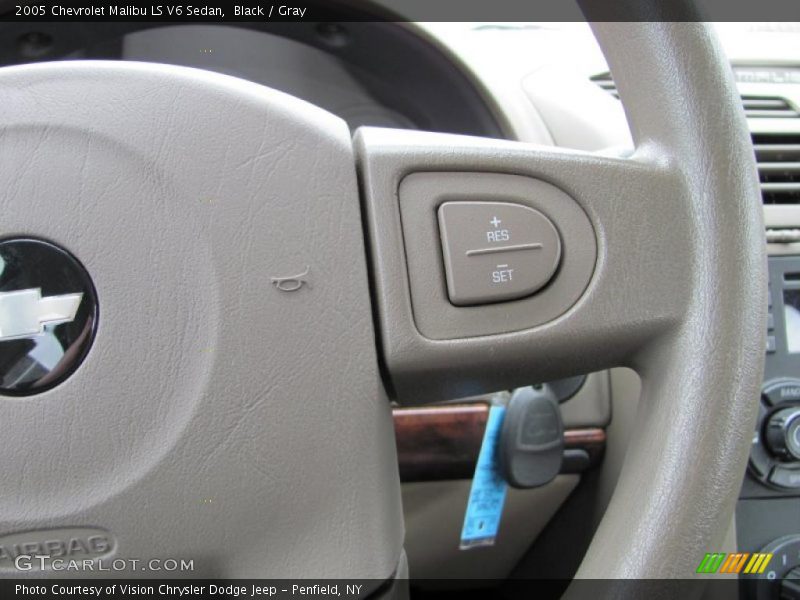 Black / Gray 2005 Chevrolet Malibu LS V6 Sedan