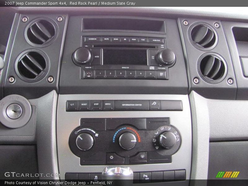 Red Rock Pearl / Medium Slate Gray 2007 Jeep Commander Sport 4x4