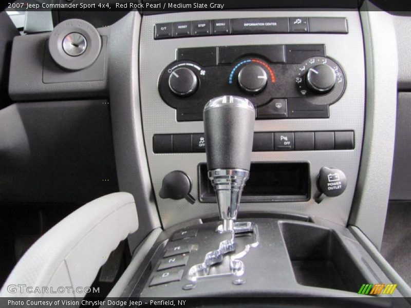 Red Rock Pearl / Medium Slate Gray 2007 Jeep Commander Sport 4x4