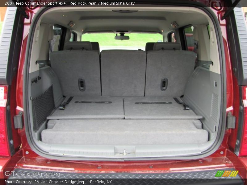Red Rock Pearl / Medium Slate Gray 2007 Jeep Commander Sport 4x4
