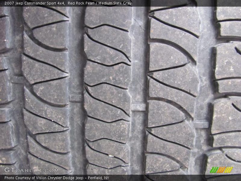 Red Rock Pearl / Medium Slate Gray 2007 Jeep Commander Sport 4x4