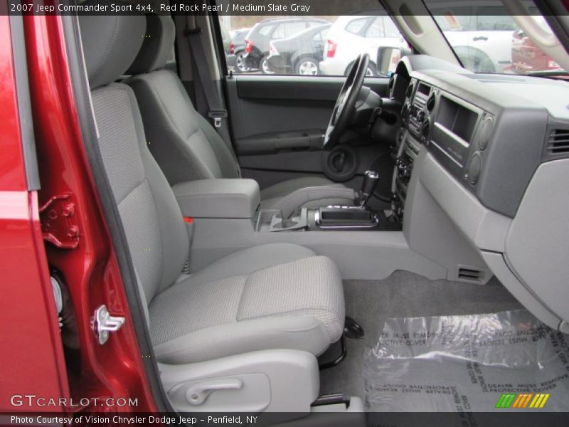 Red Rock Pearl / Medium Slate Gray 2007 Jeep Commander Sport 4x4