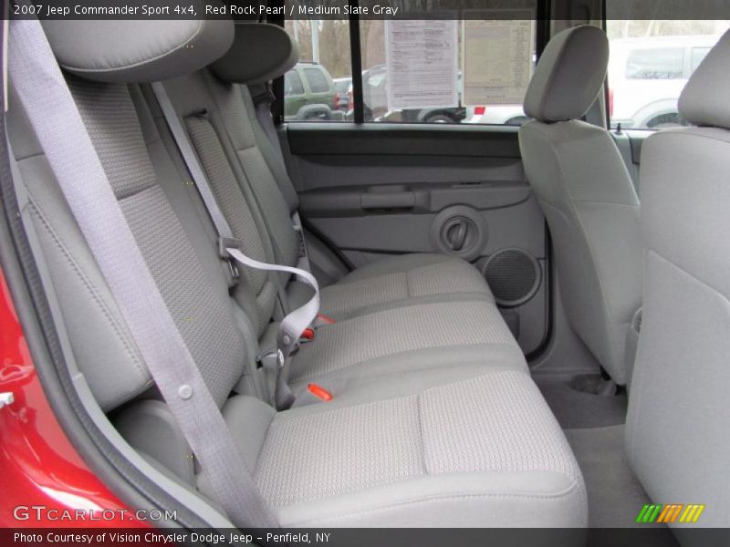 Red Rock Pearl / Medium Slate Gray 2007 Jeep Commander Sport 4x4
