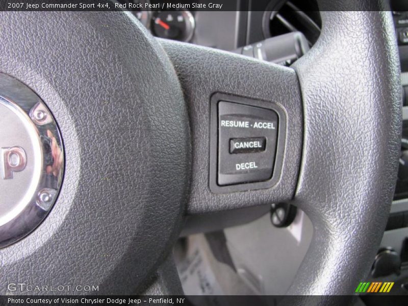 Red Rock Pearl / Medium Slate Gray 2007 Jeep Commander Sport 4x4