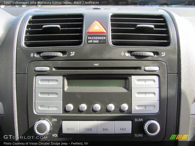 Black / Anthracite 2007 Volkswagen Jetta Wolfsburg Edition Sedan