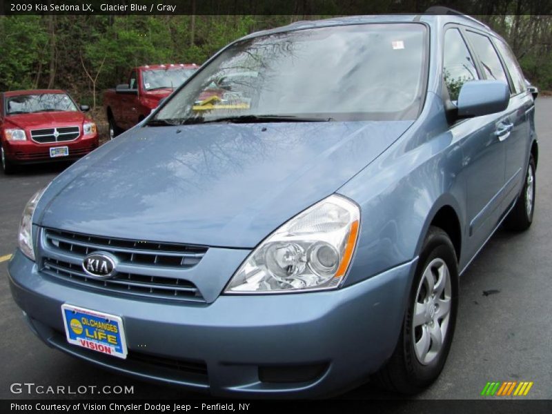 Glacier Blue / Gray 2009 Kia Sedona LX