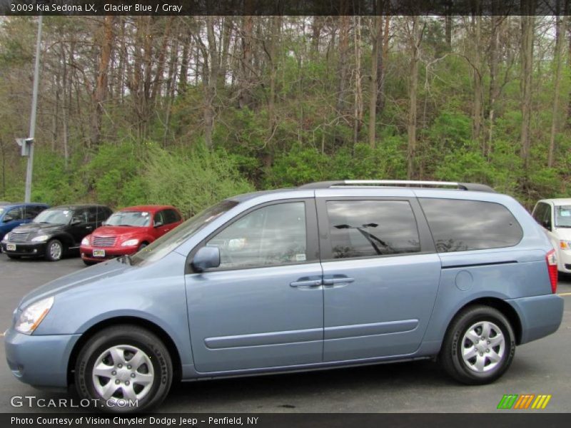 Glacier Blue / Gray 2009 Kia Sedona LX