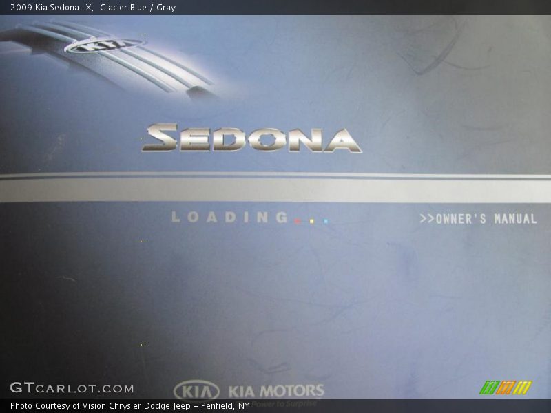 Glacier Blue / Gray 2009 Kia Sedona LX