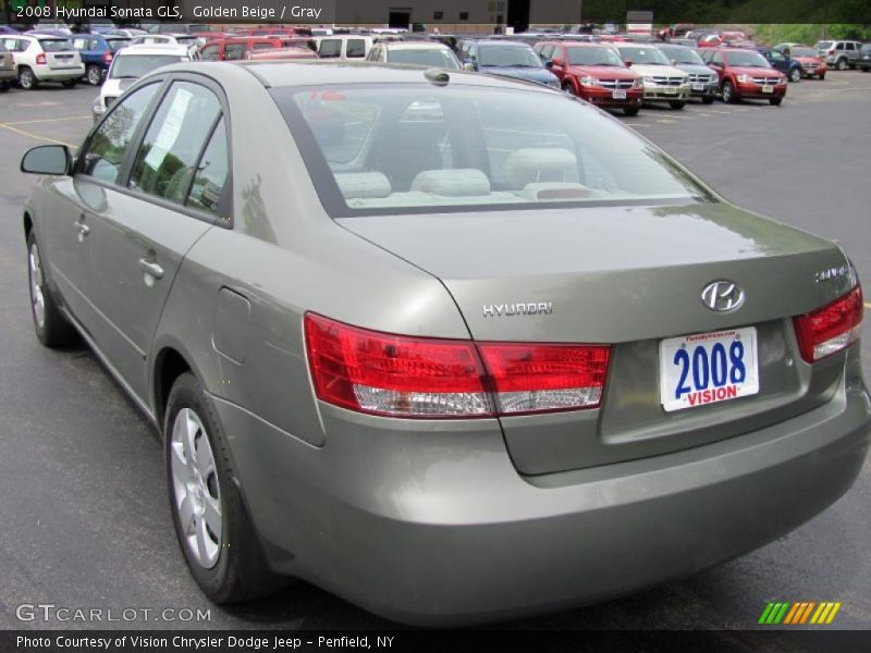 Golden Beige / Gray 2008 Hyundai Sonata GLS
