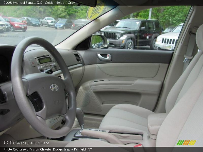 Golden Beige / Gray 2008 Hyundai Sonata GLS