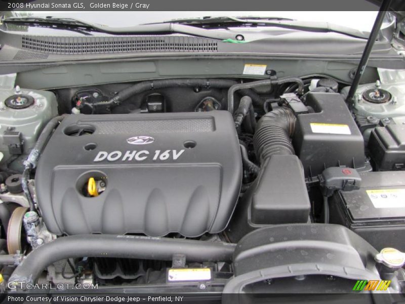 Golden Beige / Gray 2008 Hyundai Sonata GLS