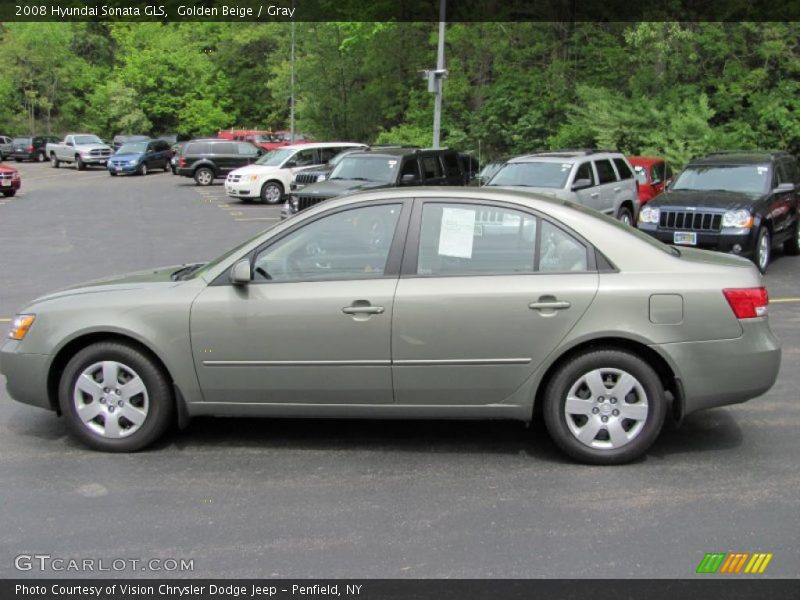 Golden Beige / Gray 2008 Hyundai Sonata GLS