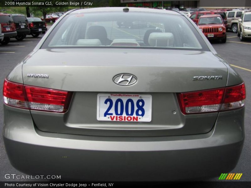 Golden Beige / Gray 2008 Hyundai Sonata GLS