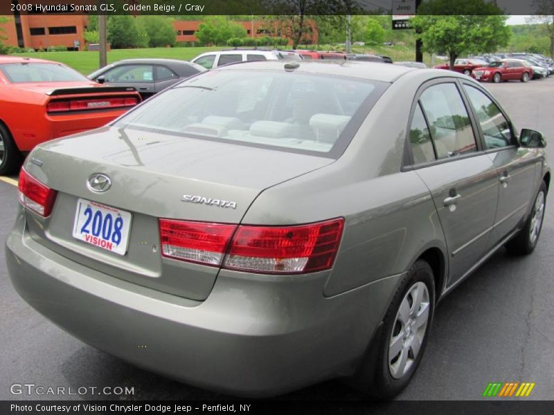 Golden Beige / Gray 2008 Hyundai Sonata GLS