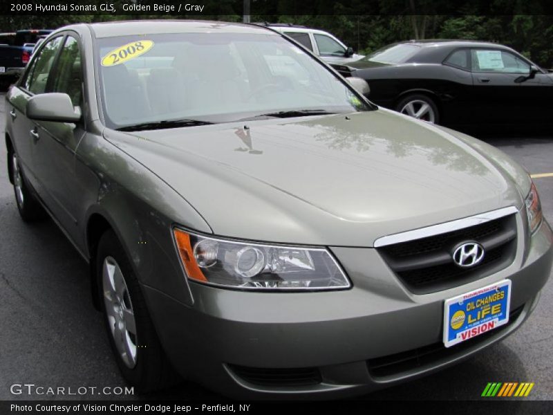 Golden Beige / Gray 2008 Hyundai Sonata GLS