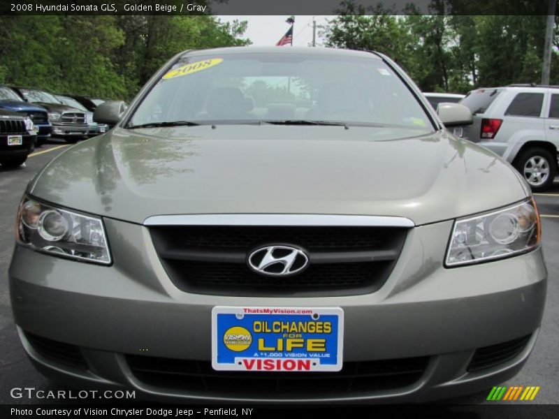 Golden Beige / Gray 2008 Hyundai Sonata GLS