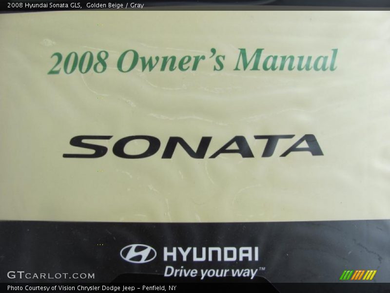 Golden Beige / Gray 2008 Hyundai Sonata GLS
