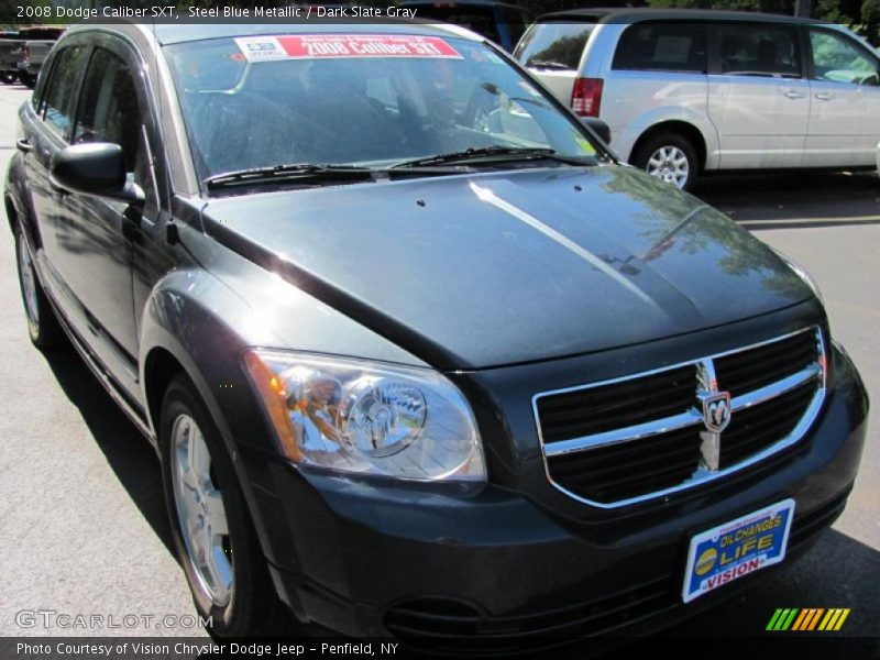 Steel Blue Metallic / Dark Slate Gray 2008 Dodge Caliber SXT