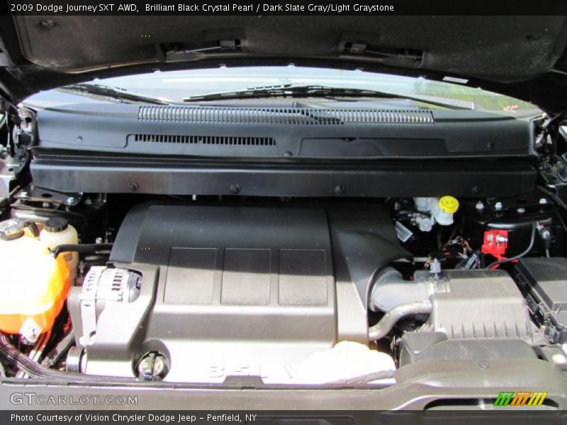 Brilliant Black Crystal Pearl / Dark Slate Gray/Light Graystone 2009 Dodge Journey SXT AWD