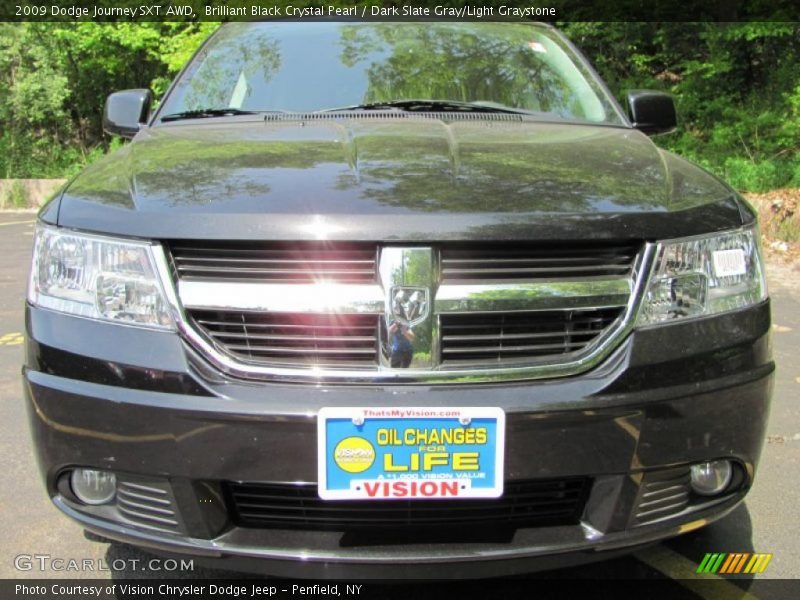 Brilliant Black Crystal Pearl / Dark Slate Gray/Light Graystone 2009 Dodge Journey SXT AWD