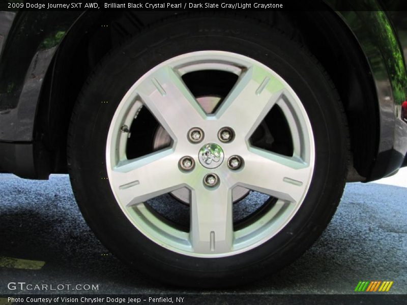 Brilliant Black Crystal Pearl / Dark Slate Gray/Light Graystone 2009 Dodge Journey SXT AWD