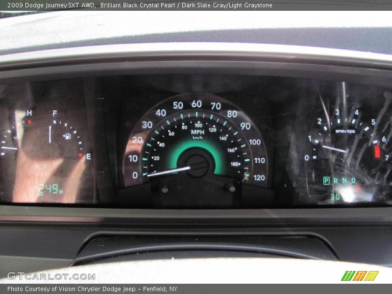 Brilliant Black Crystal Pearl / Dark Slate Gray/Light Graystone 2009 Dodge Journey SXT AWD