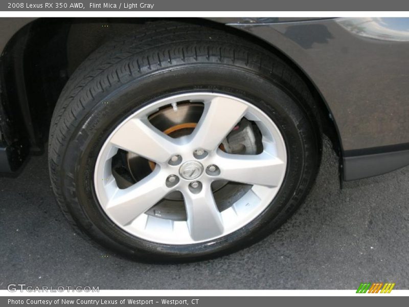 Flint Mica / Light Gray 2008 Lexus RX 350 AWD