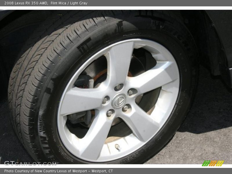 Flint Mica / Light Gray 2008 Lexus RX 350 AWD
