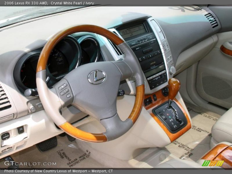Crystal White Pearl / Ivory 2006 Lexus RX 330 AWD