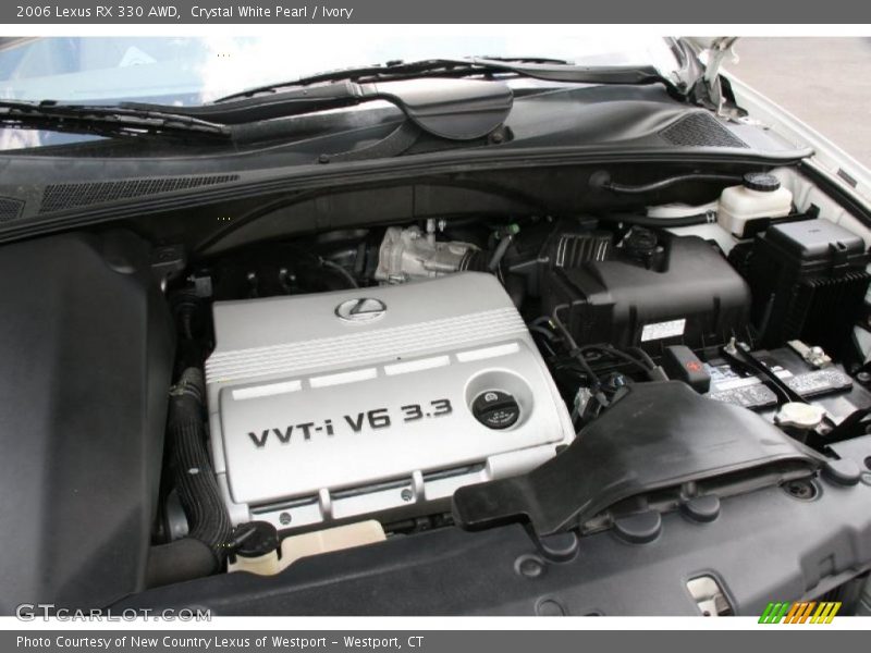 Crystal White Pearl / Ivory 2006 Lexus RX 330 AWD