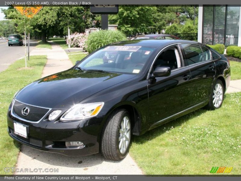 Obsidian Black / Black 2007 Lexus GS 350 AWD
