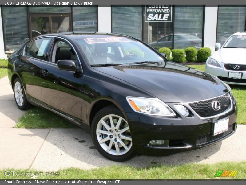 Obsidian Black / Black 2007 Lexus GS 350 AWD