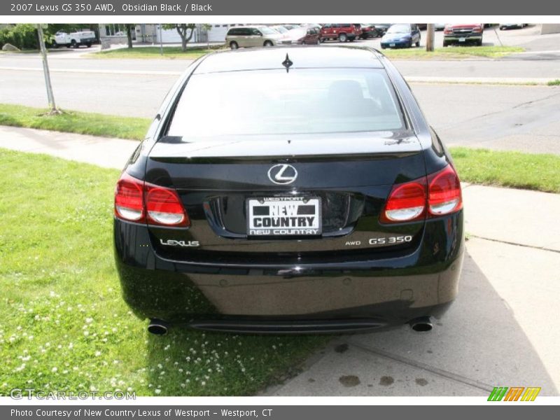 Obsidian Black / Black 2007 Lexus GS 350 AWD