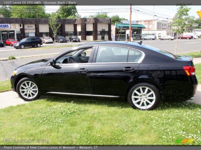 Obsidian Black / Black 2007 Lexus GS 350 AWD