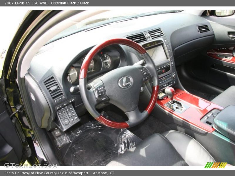 Obsidian Black / Black 2007 Lexus GS 350 AWD