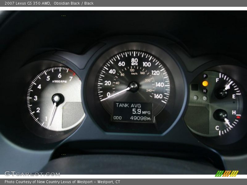 Obsidian Black / Black 2007 Lexus GS 350 AWD