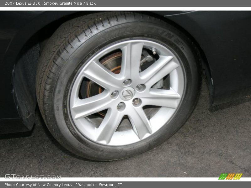 Smokey Granite Mica / Black 2007 Lexus ES 350