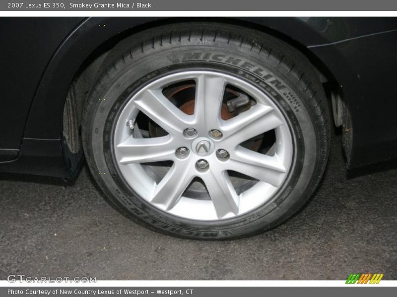 Smokey Granite Mica / Black 2007 Lexus ES 350