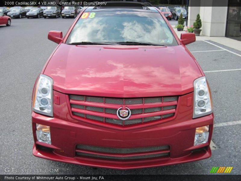 Crystal Red / Ebony/Ebony 2008 Cadillac SRX 4 V8 AWD