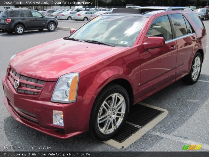 Crystal Red / Ebony/Ebony 2008 Cadillac SRX 4 V8 AWD