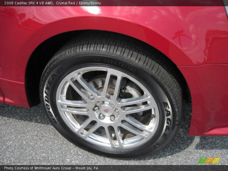 Crystal Red / Ebony/Ebony 2008 Cadillac SRX 4 V8 AWD