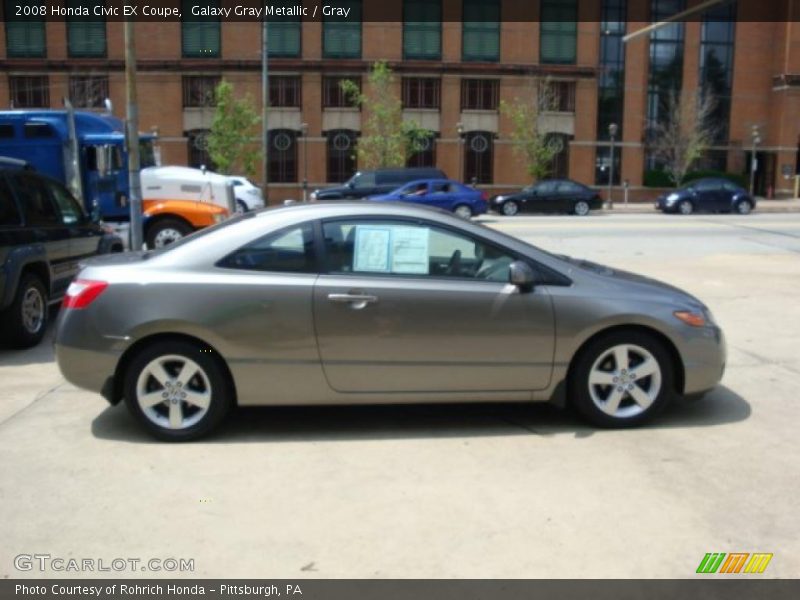Galaxy Gray Metallic / Gray 2008 Honda Civic EX Coupe