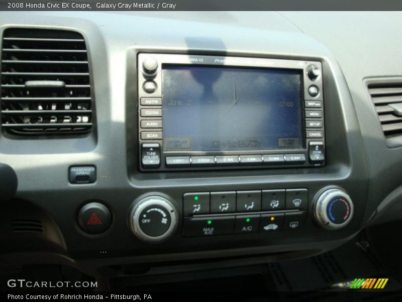 Galaxy Gray Metallic / Gray 2008 Honda Civic EX Coupe