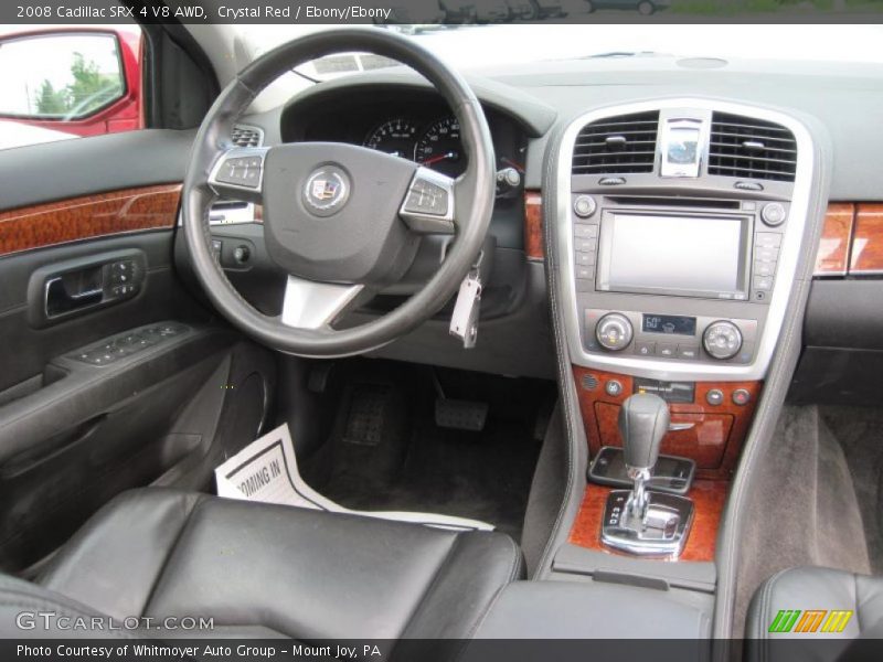 Crystal Red / Ebony/Ebony 2008 Cadillac SRX 4 V8 AWD