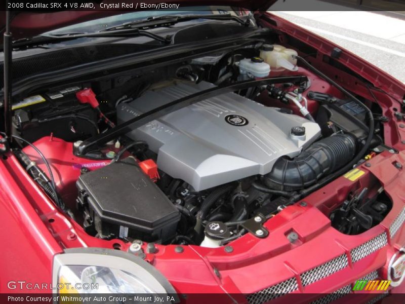 Crystal Red / Ebony/Ebony 2008 Cadillac SRX 4 V8 AWD