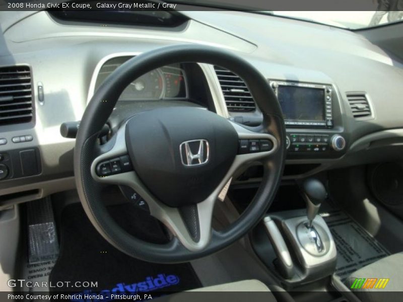 Galaxy Gray Metallic / Gray 2008 Honda Civic EX Coupe