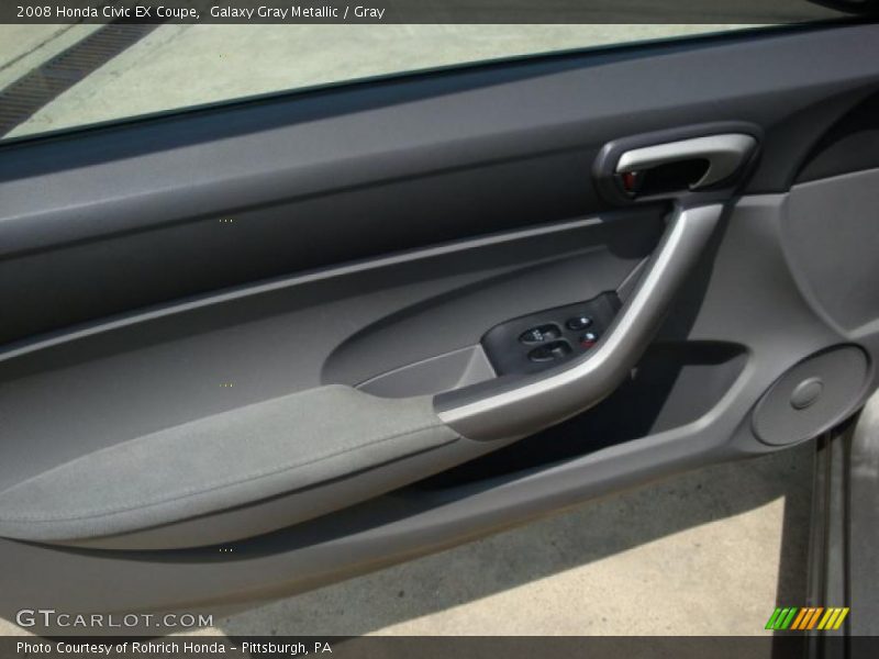 Galaxy Gray Metallic / Gray 2008 Honda Civic EX Coupe